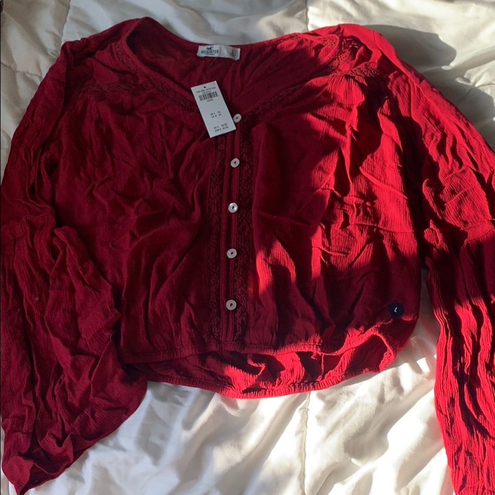Red blouse